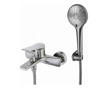 Смеситель LM3714GM BRONX для ванны с коротким изл. графит LEMARK